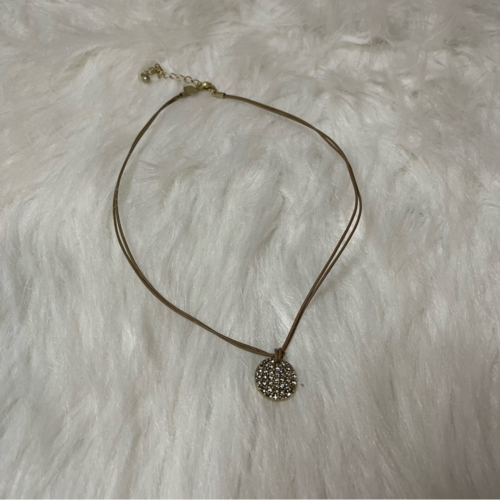 Lia Sophia Round Sparkle Necklace
